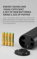 Moedor elétrico automático de pimenta e sal com luz LED Fabricantes de parceiros de aspereza ajustável