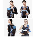 Porta-bebês, porta-mochila ergonômica 4 em 1, porta-bebês facilmente ajustável para recém-nascidos e crianças pequenas
